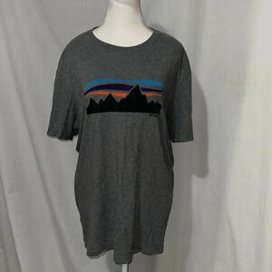 large Patagonia mountain graphic tshirt